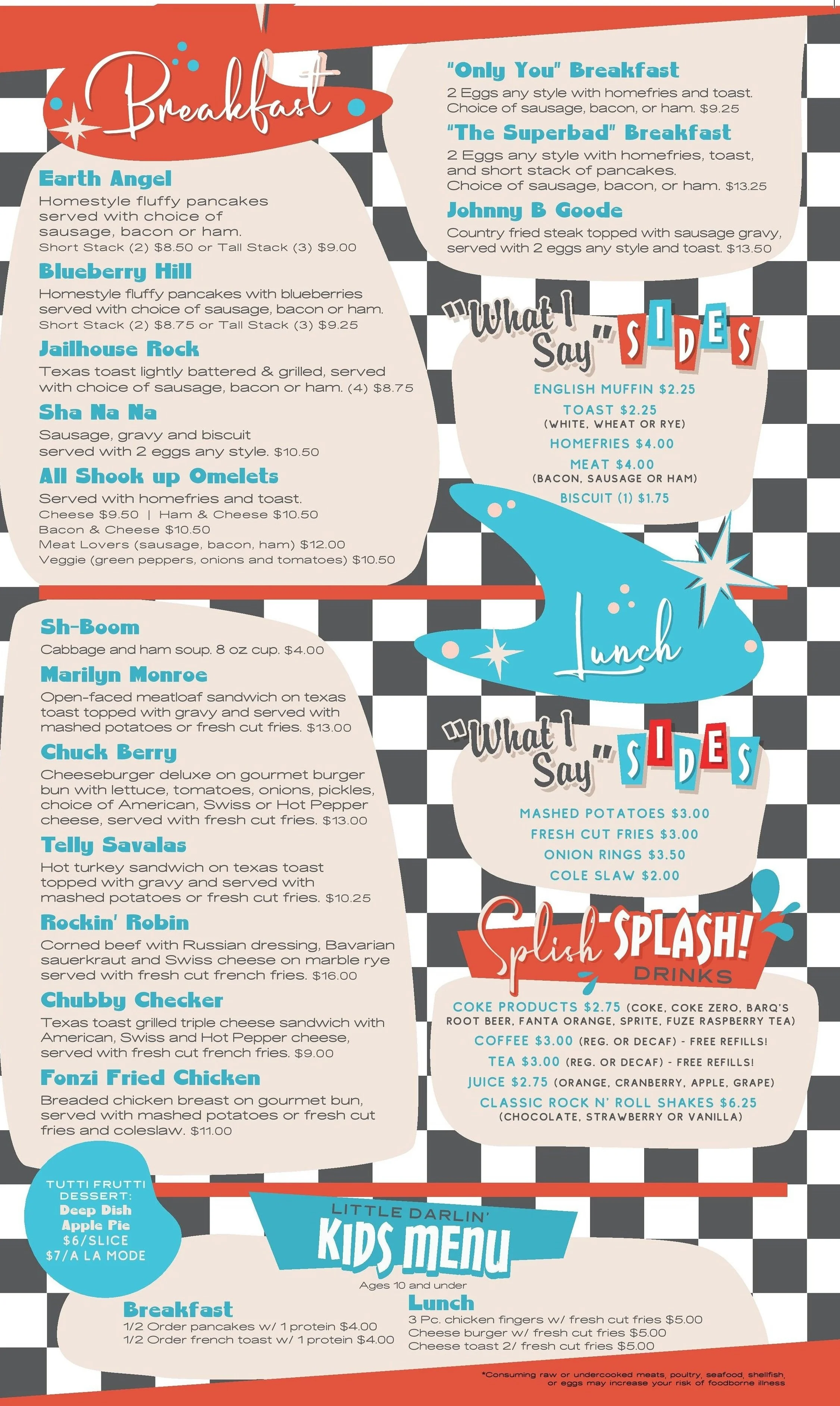 Nesmith Diner & Catering LLC Menu
