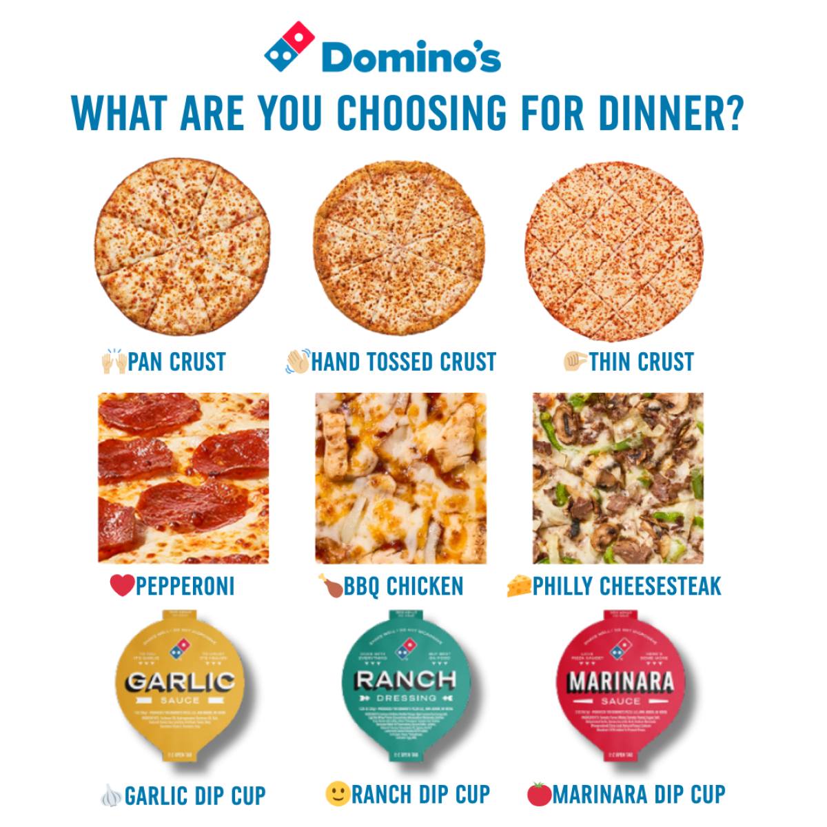 Domino's Pizza Menu