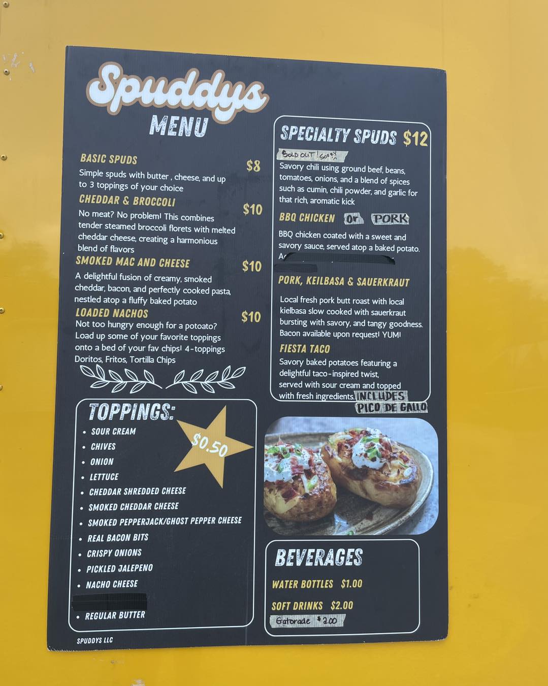 Deer Creek Winery Menu