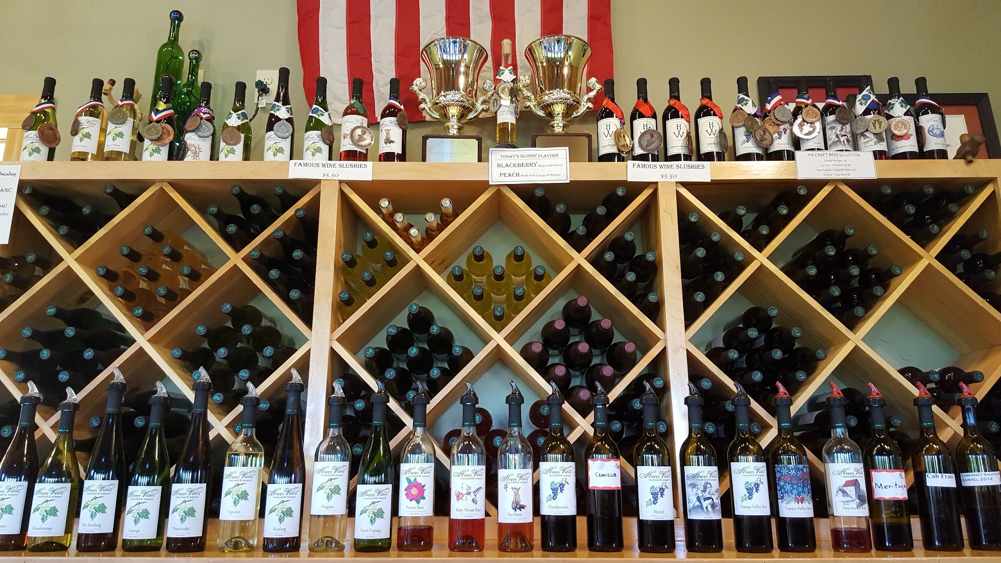 Happy Valley Vineyard and Winery Menu