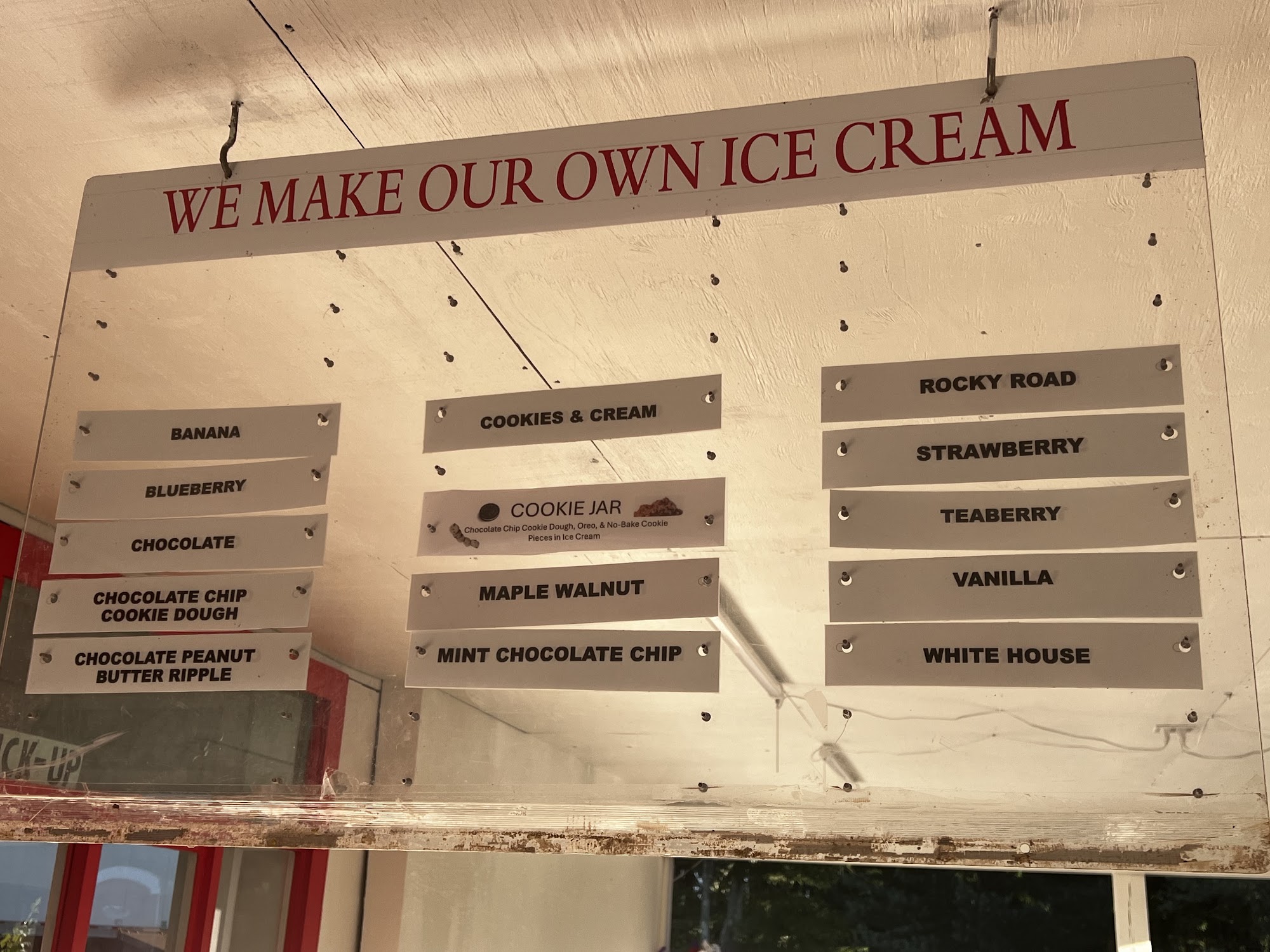 Shearers of Stoneboro Menu