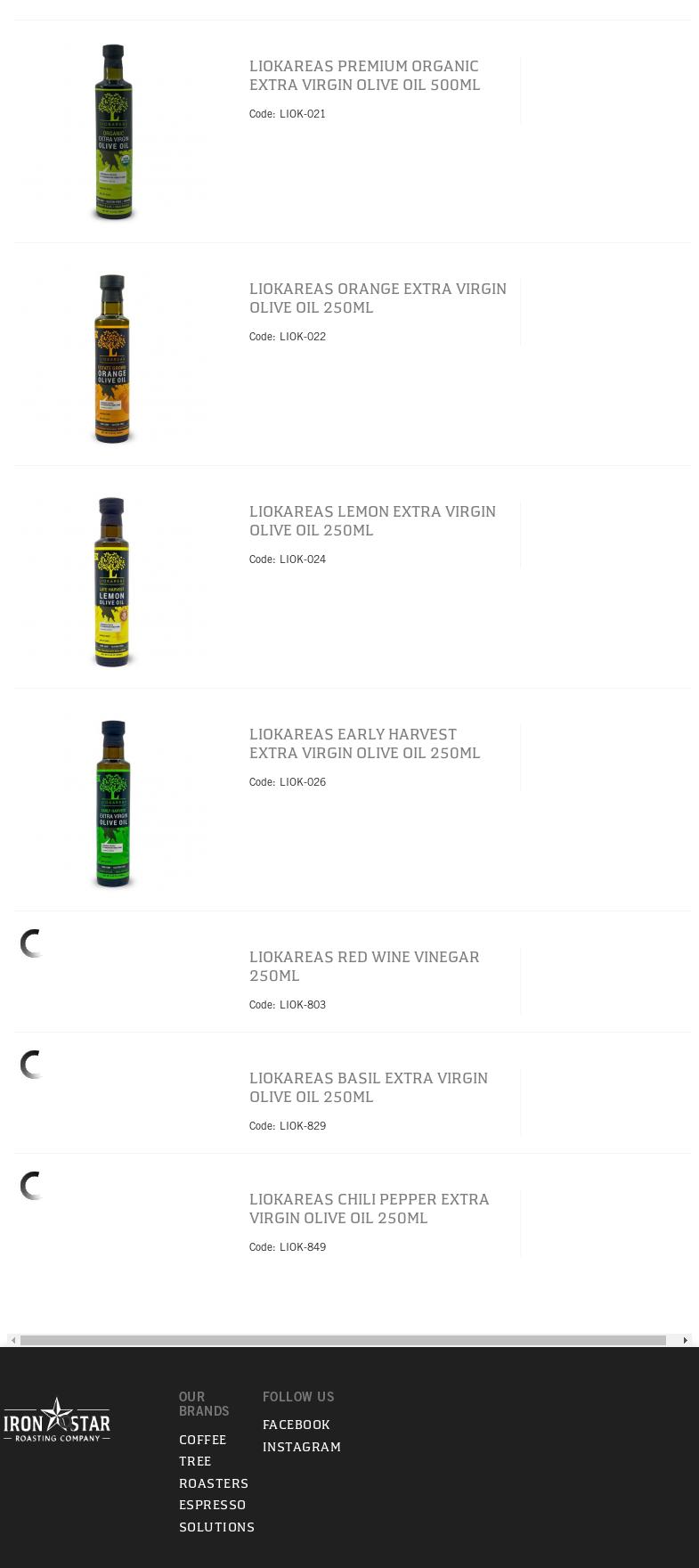 Iron Star Roasting Company Menu