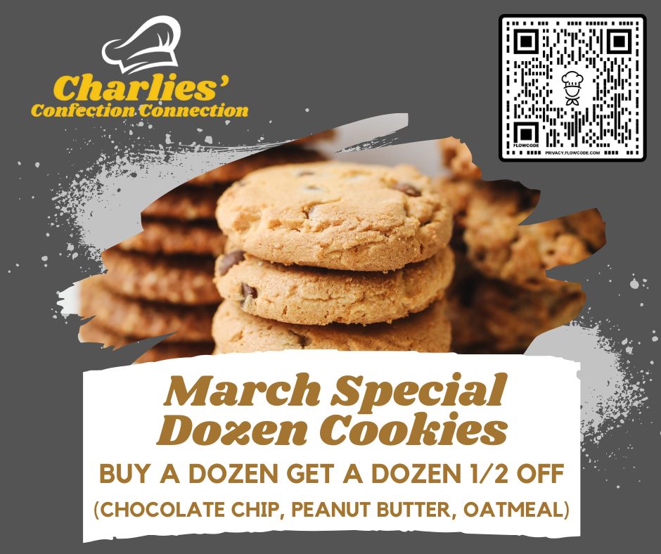 Charlies' Confection Connection Menu