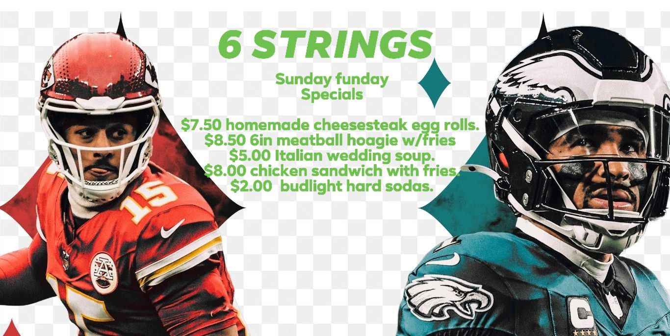 Six String Saloon Menu