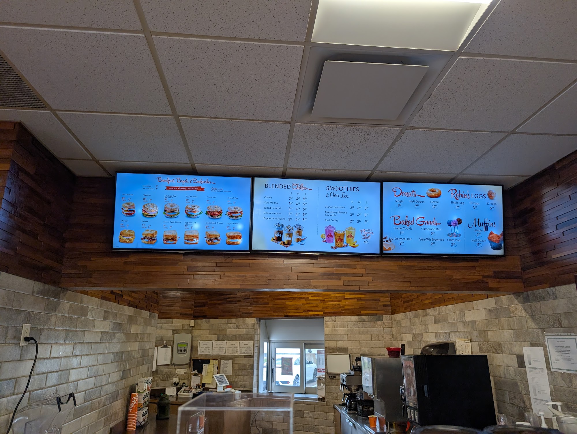 Robins Donuts Menu