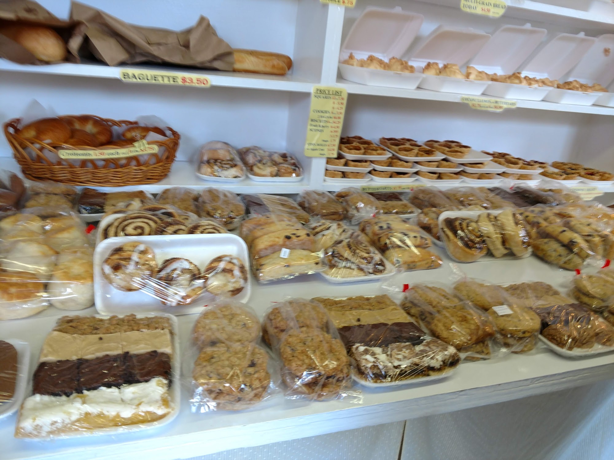 Olde Village Bakery Menu