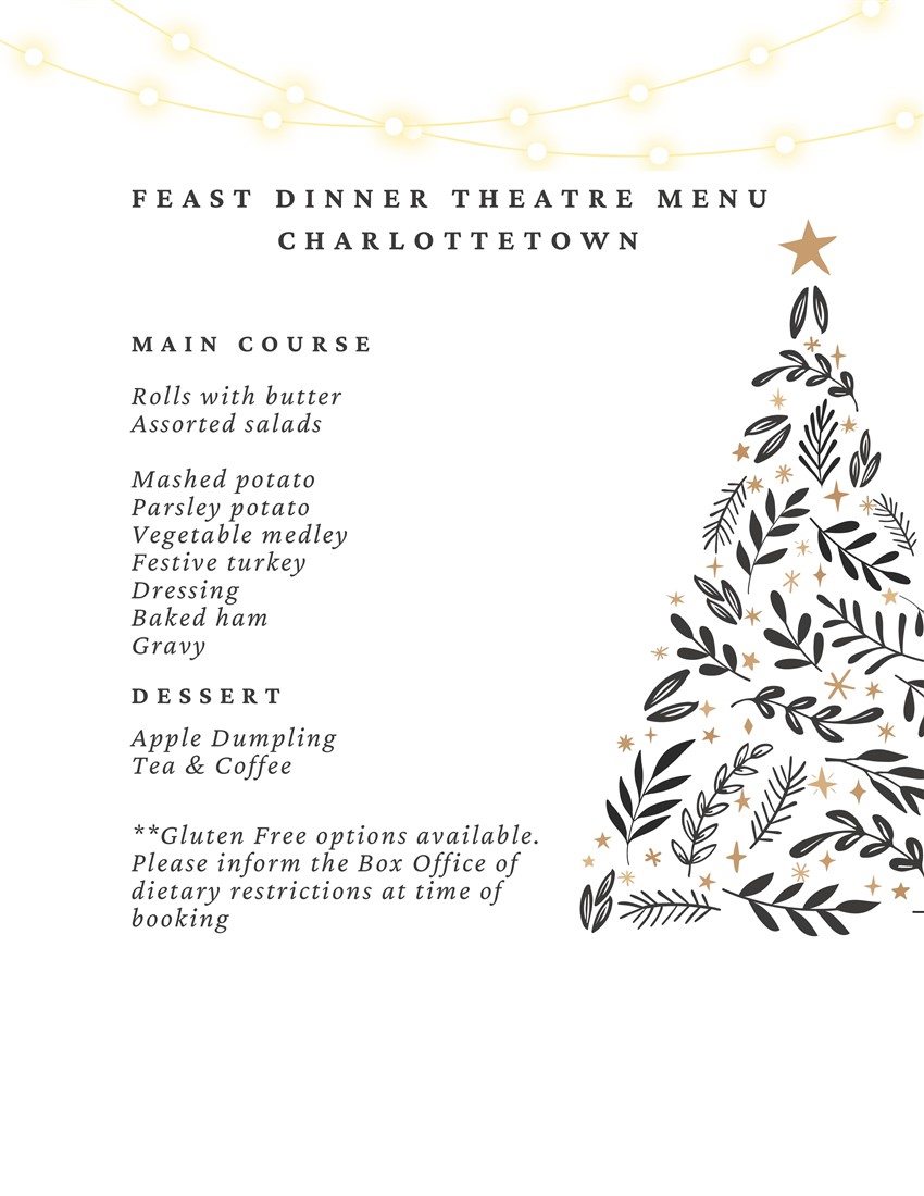 Feast Dinner Theatre Menu