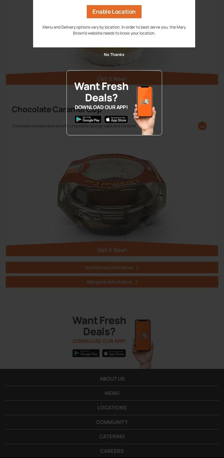 Mary Brown's Chicken Menu