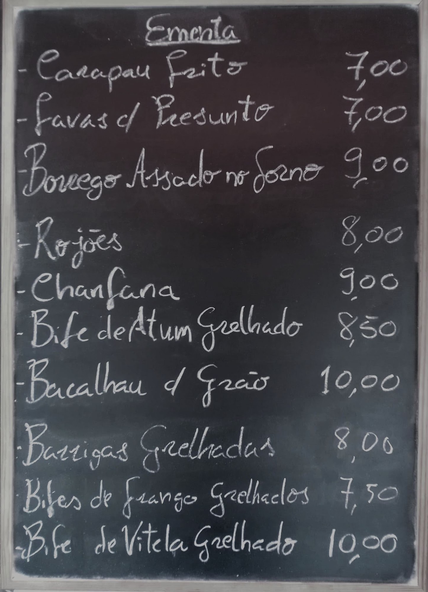 Restaurante Sobe E Desce Menu