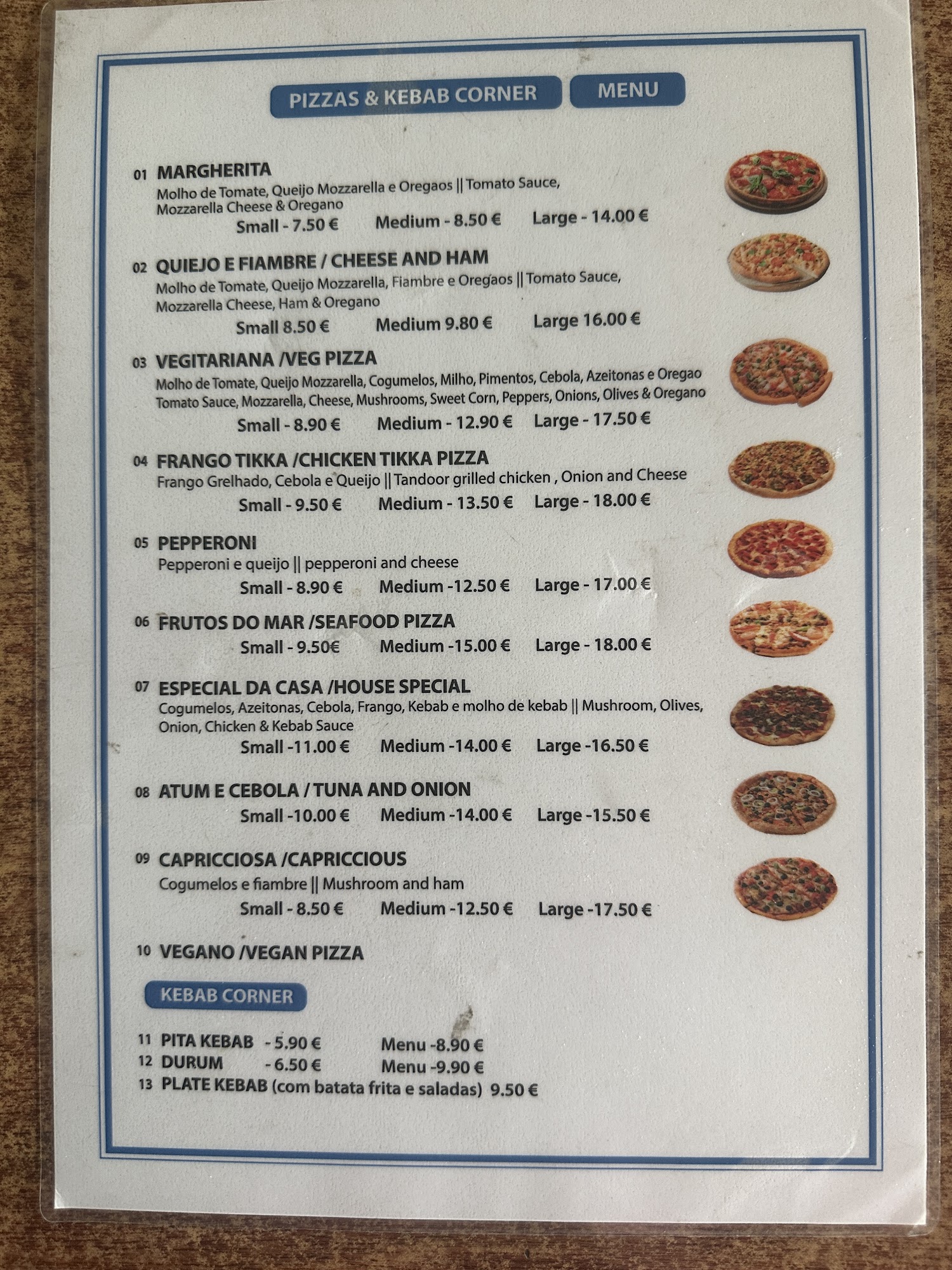 O Petiscante Menu