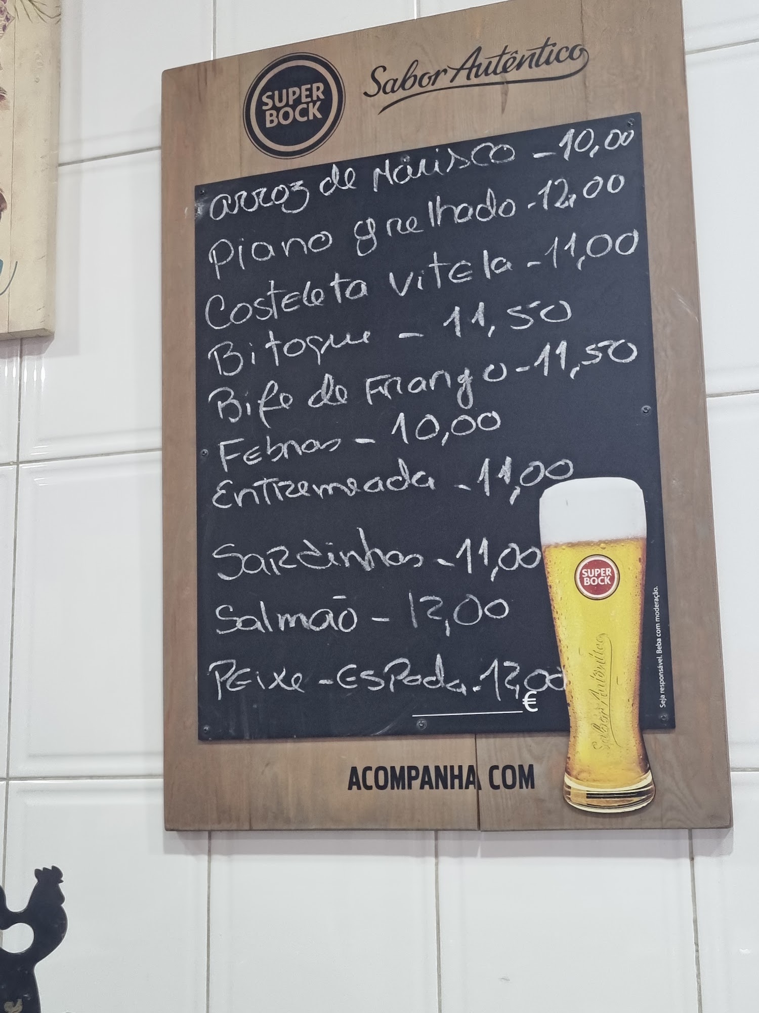 A Taberna do Ferrinho Menu