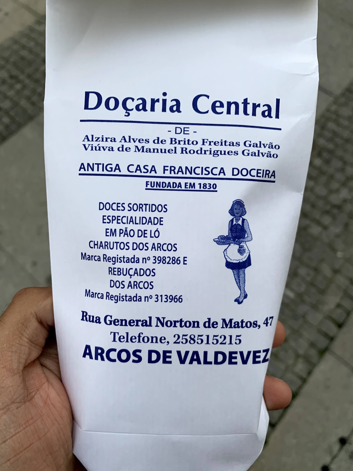 Doçaria Central de Arcos de Valdevez Menu