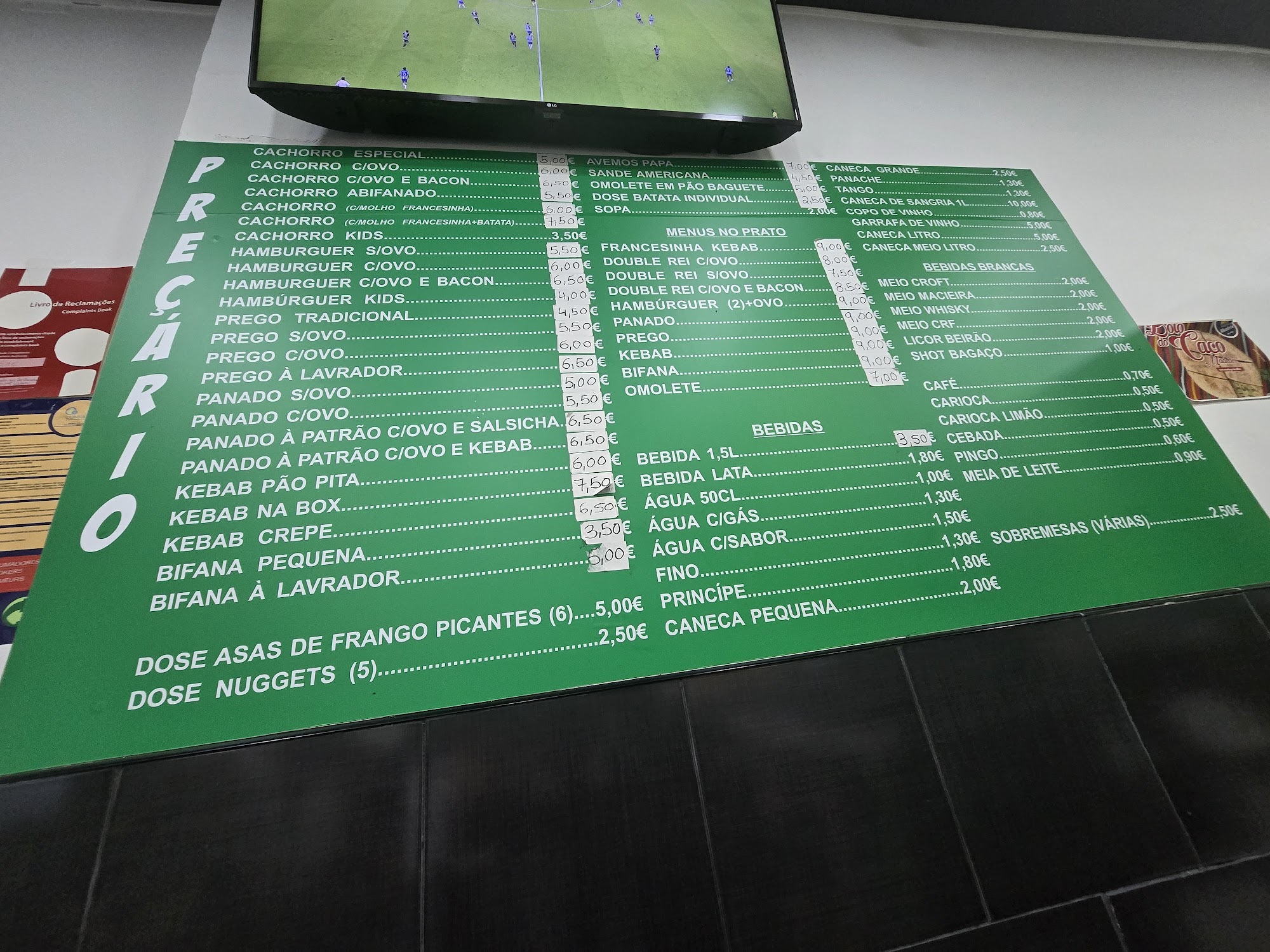 Rei Dos Cachorros Menu