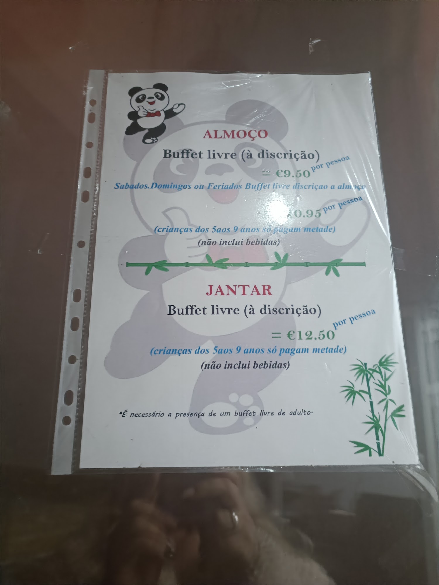 Panda Menu