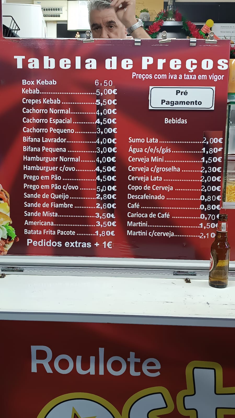 Roulote Estrelinha Menu