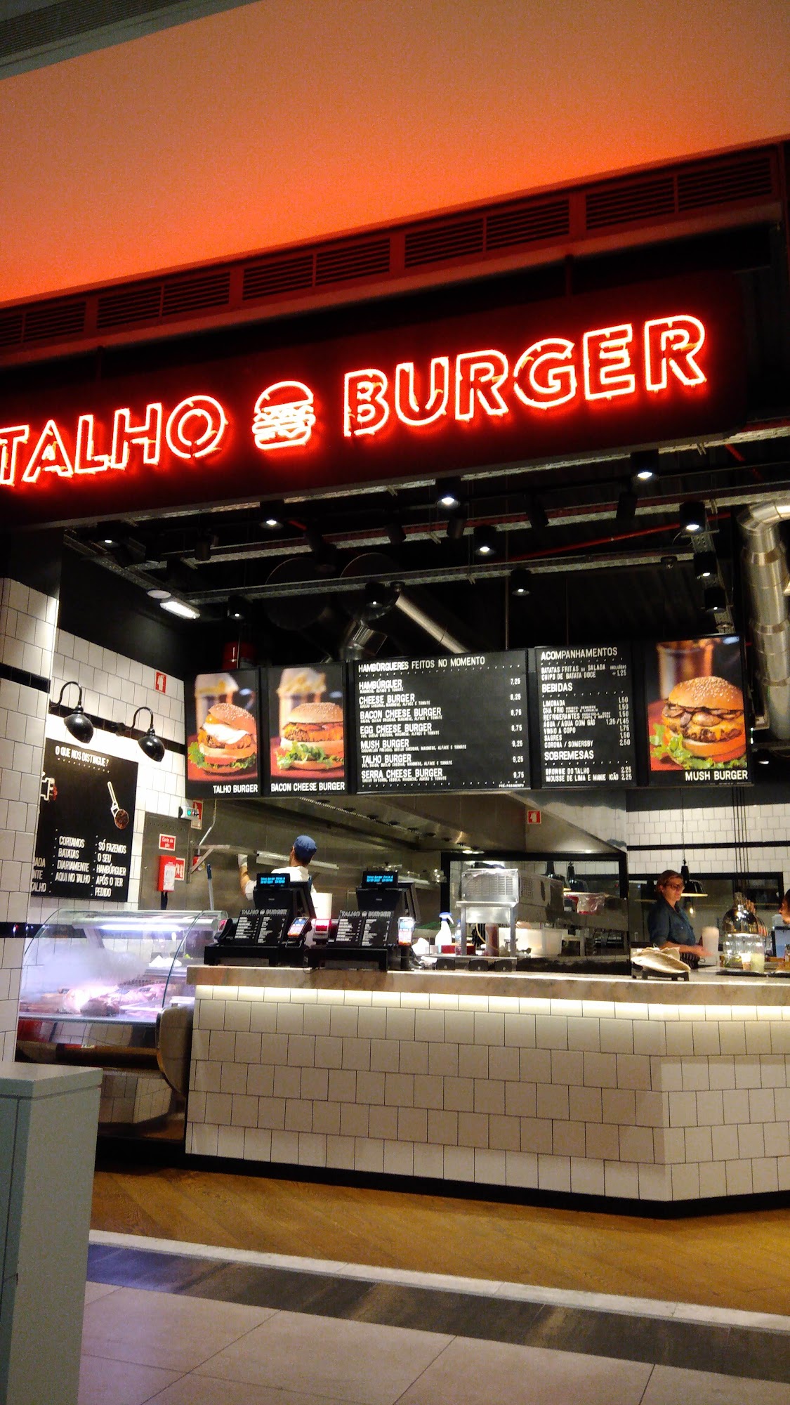 Talho Burger Menu