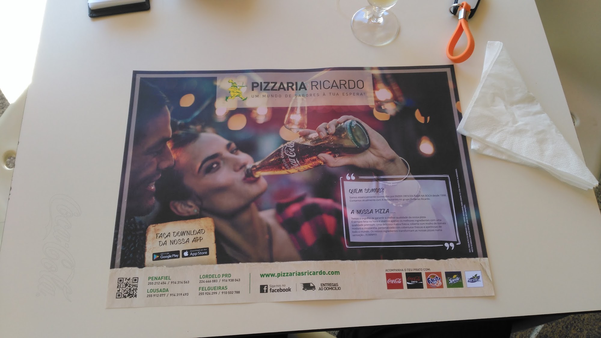 Pizzarias Ricardo Lda Menu