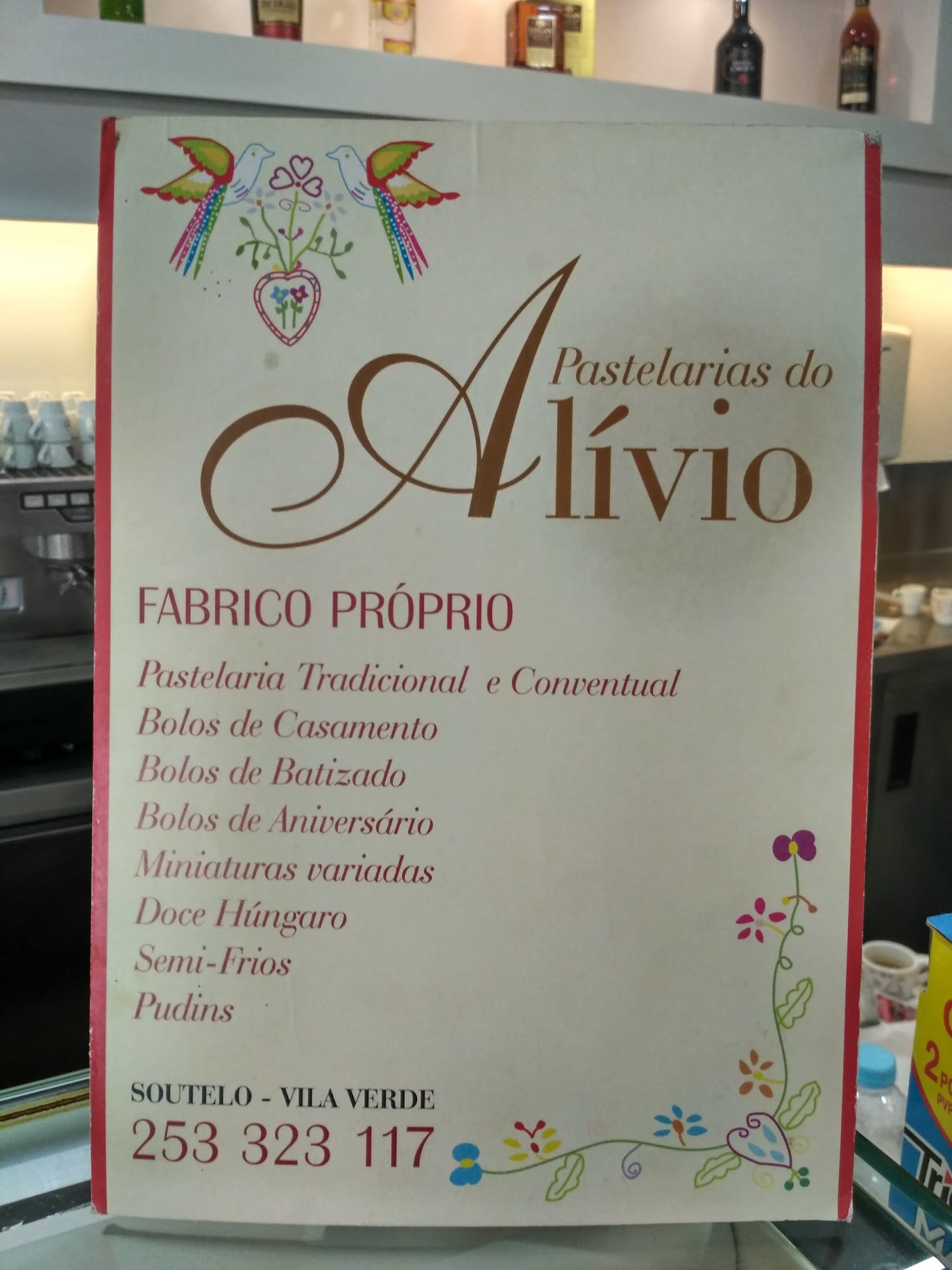Padaria Pastelaria Do Alivio Menu