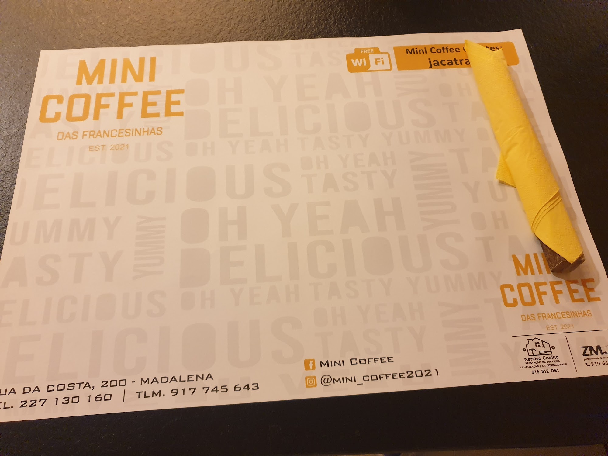 Mini Coffee das Francesinhas Menu