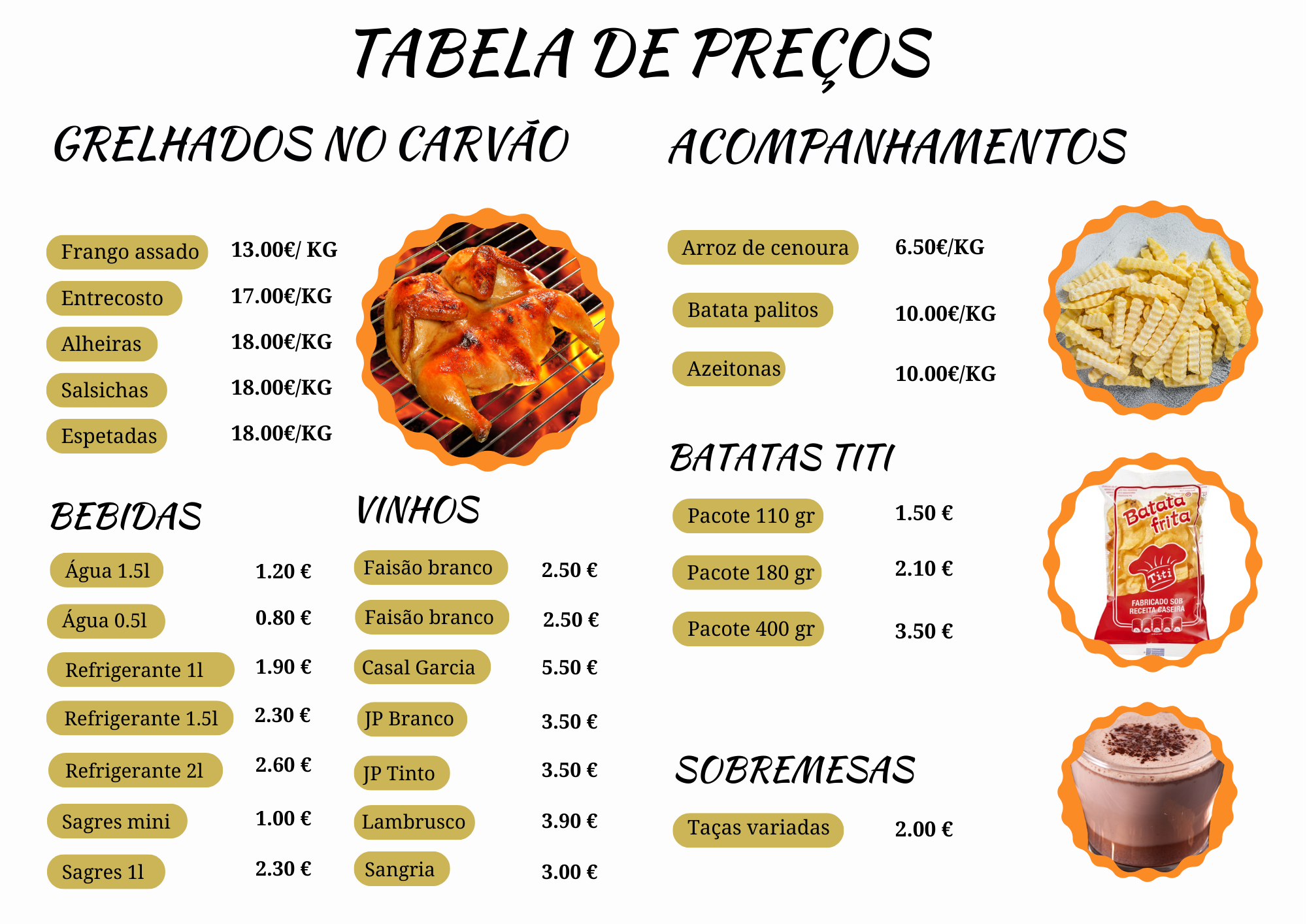 Churrasqueira do Ximi Menu