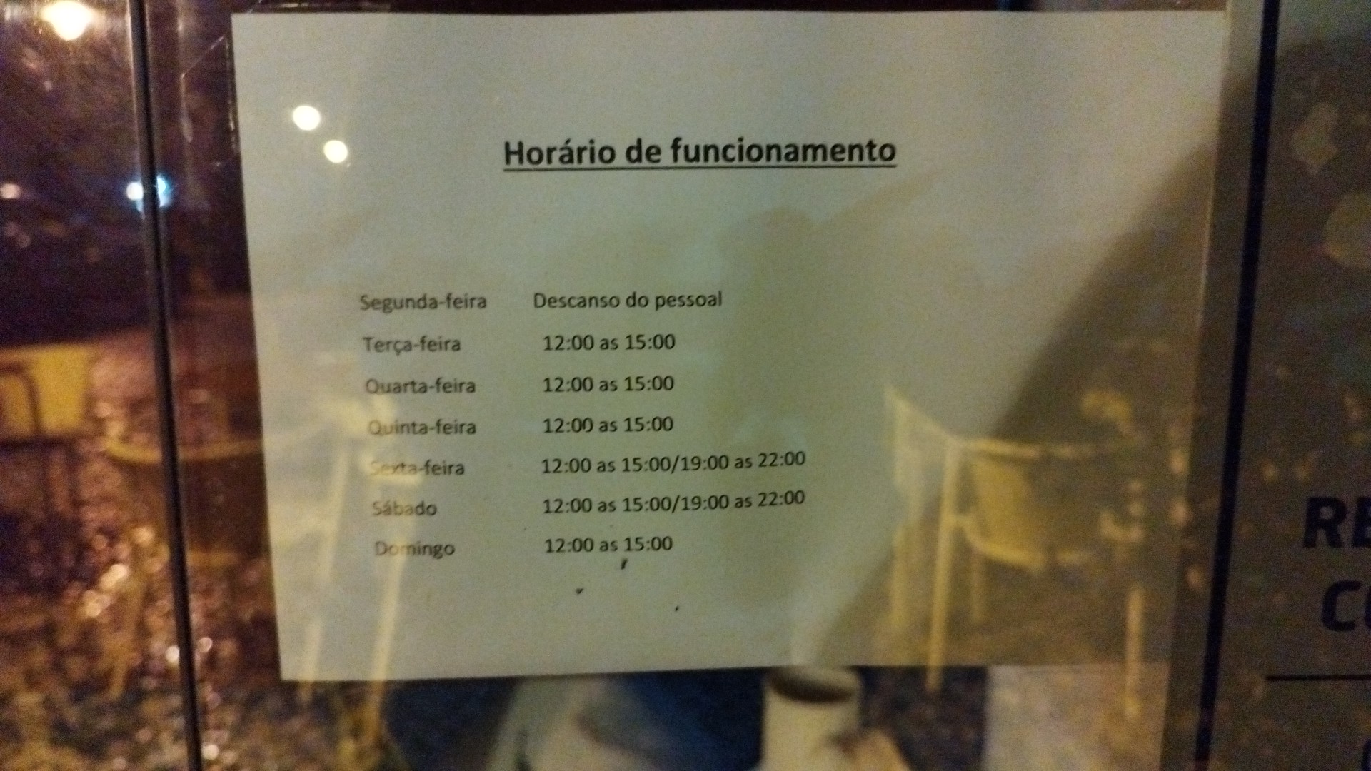 Sabores da Praça Menu