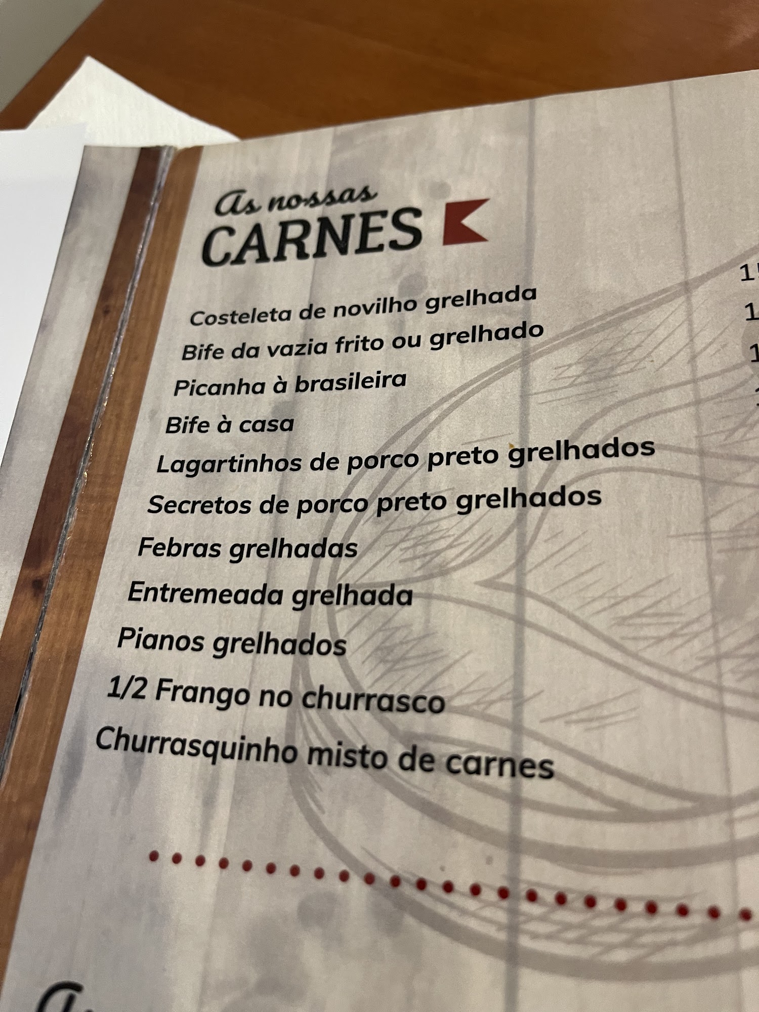 Churrasqueira do Junqueiro Menu