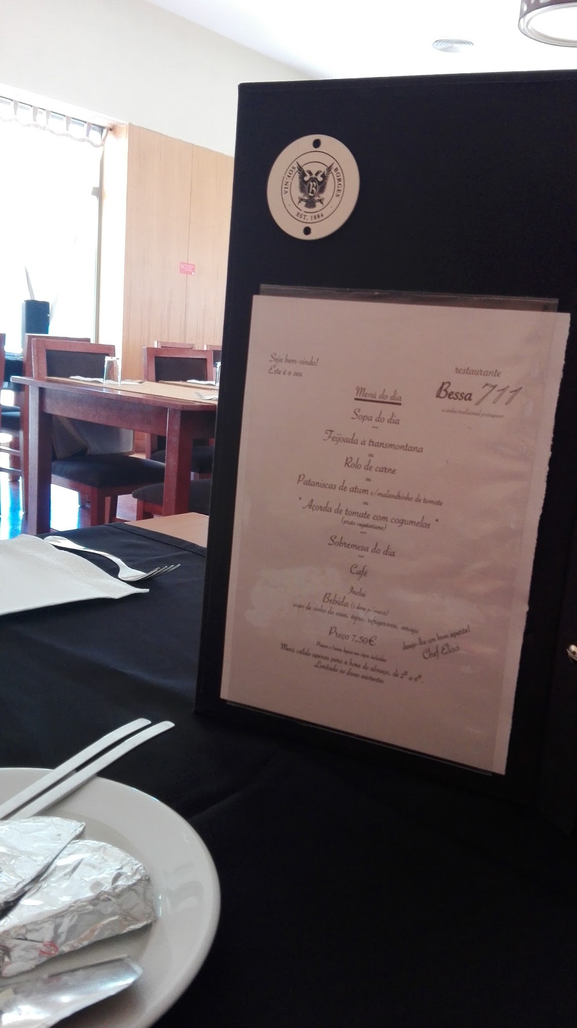 Restaurante 711 Menu