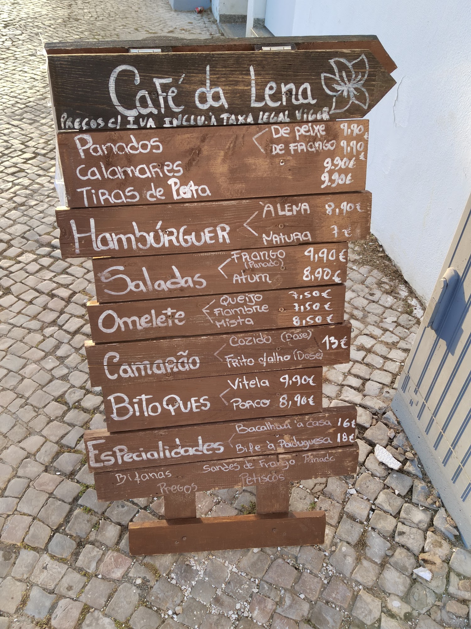 Snak bar Café da Lena Menu