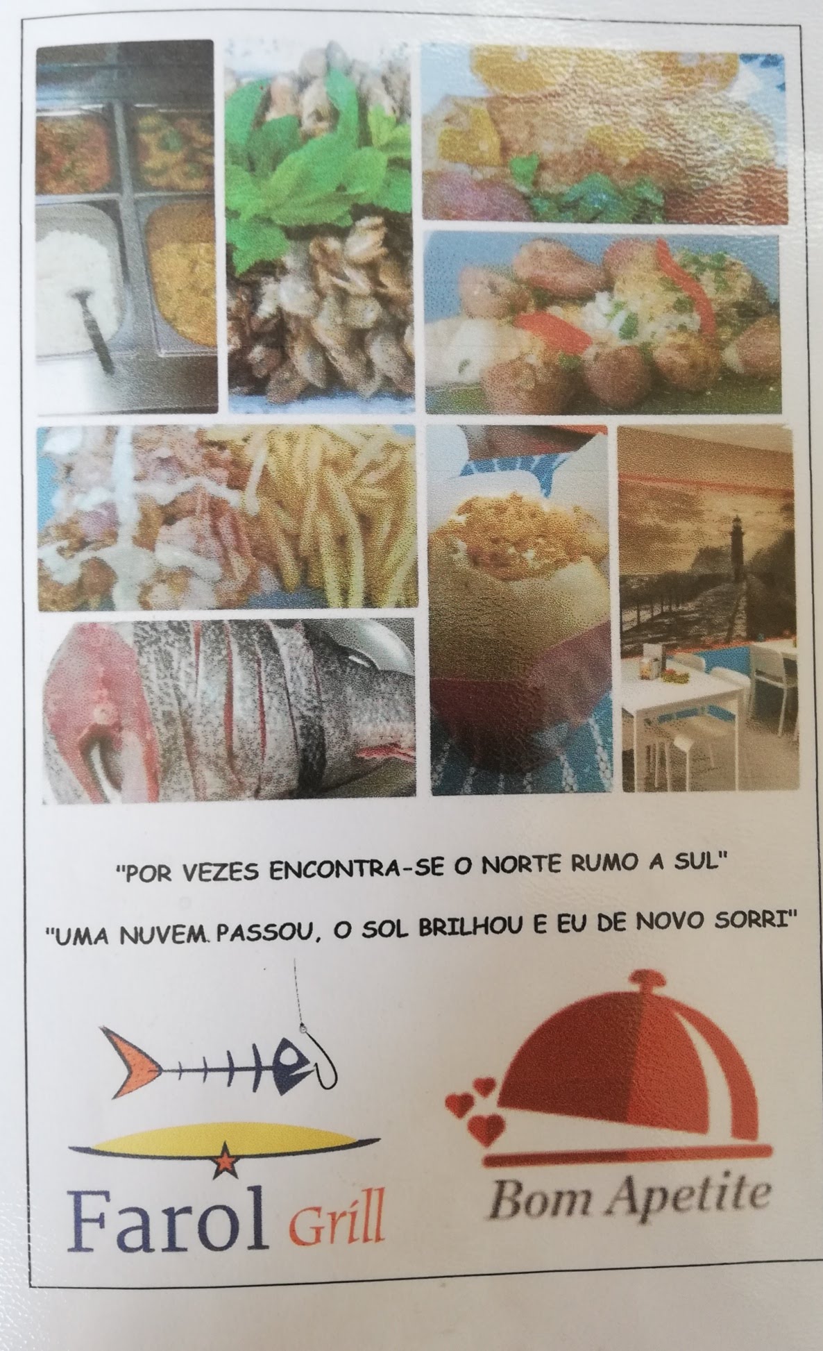 Farol Grill Menu
