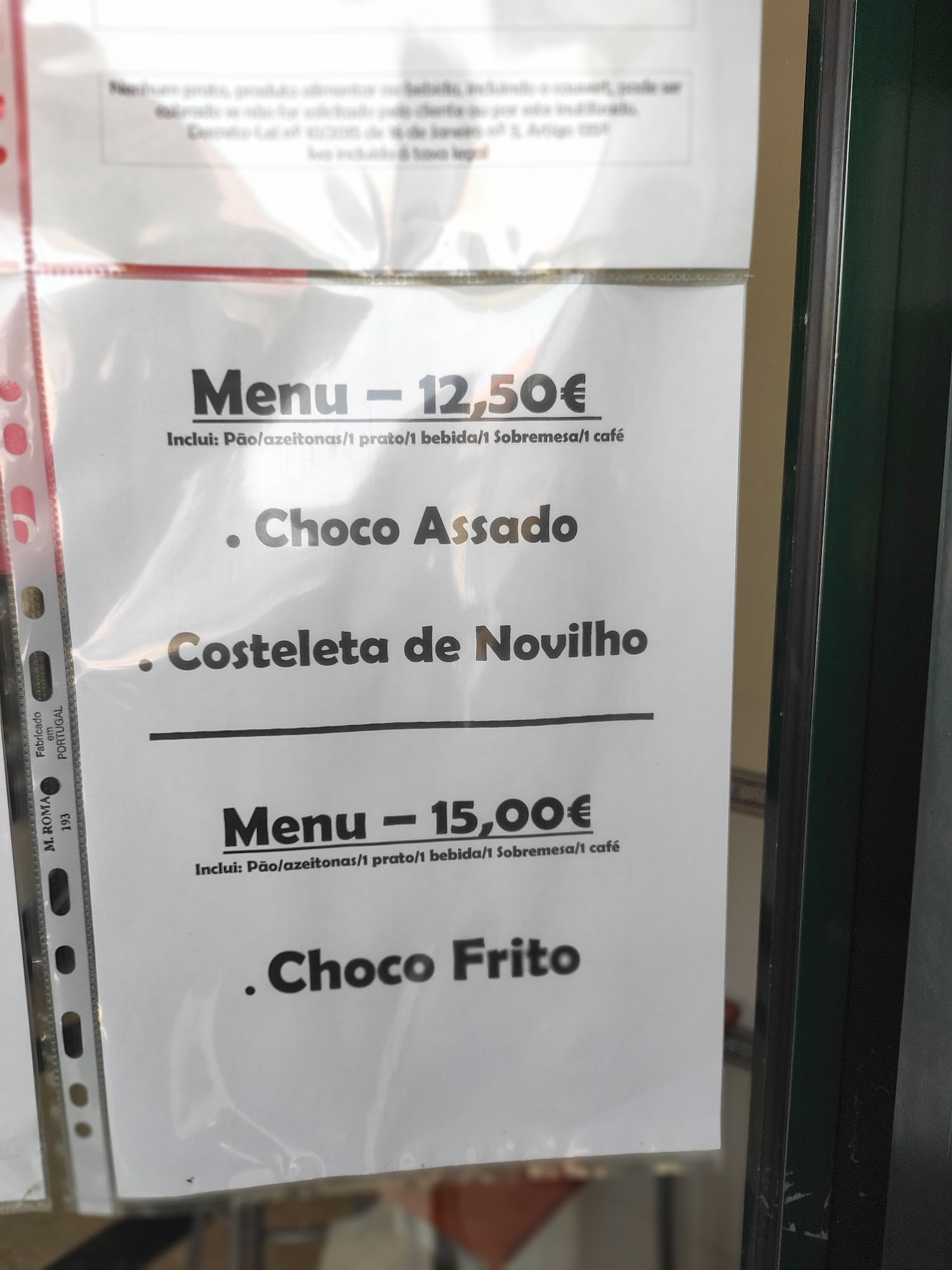 Sô Zé Menu