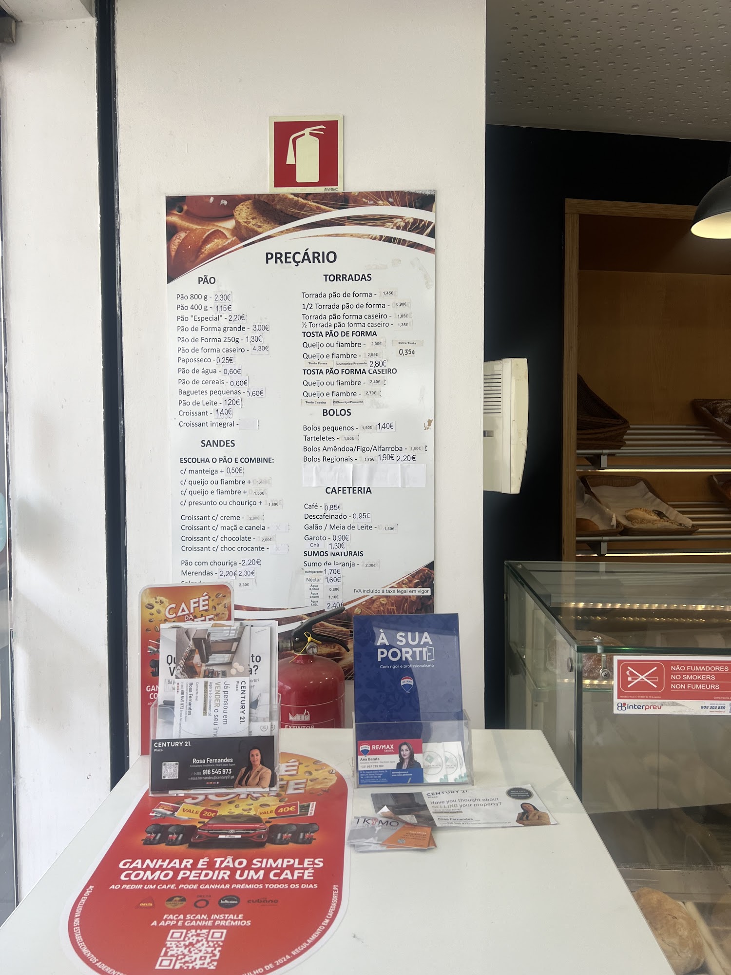 Bakery Porta Nova Menu