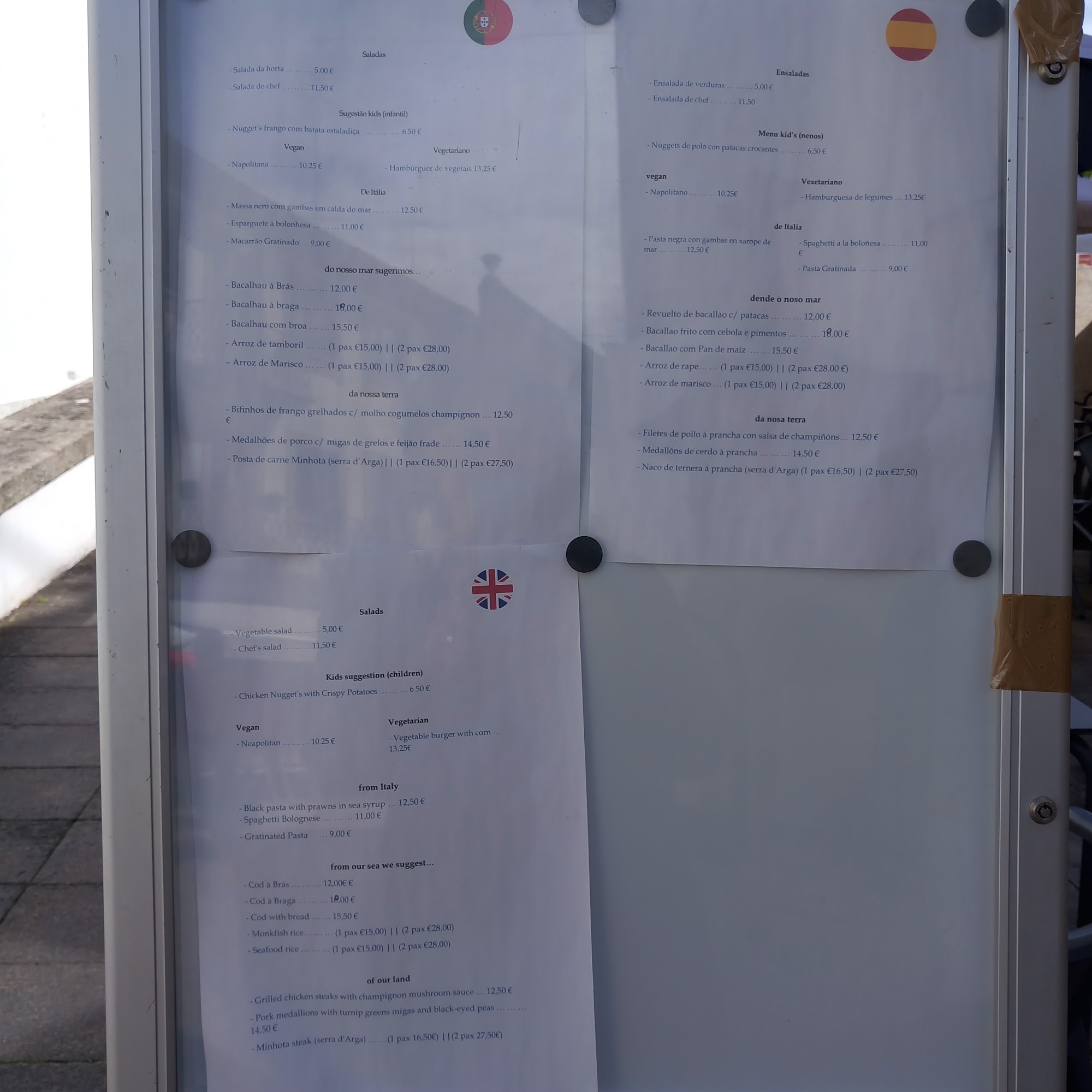 Foral de Dom Dinis Menu