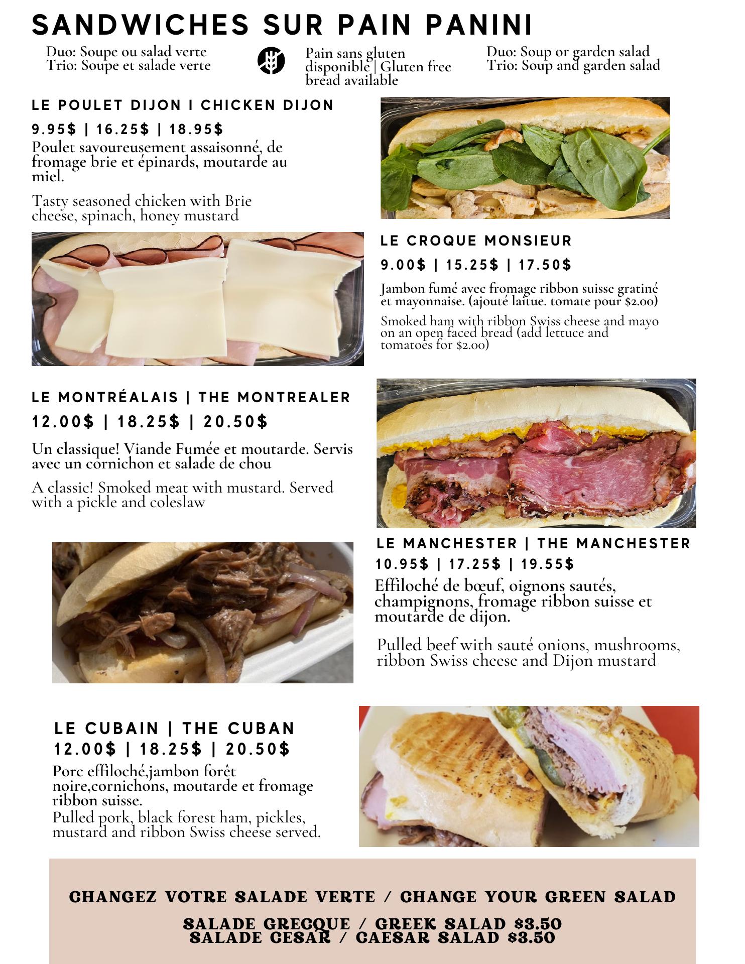 Brûlerie Ancestrale Menu