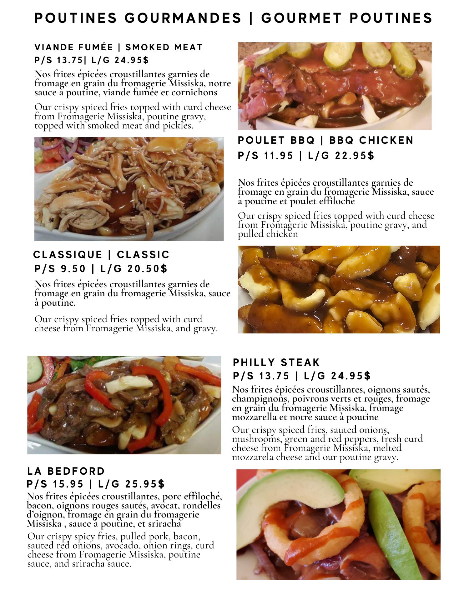 Brûlerie Ancestrale Menu