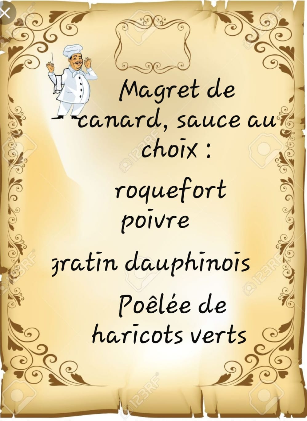 Au Bon Croissant Menu