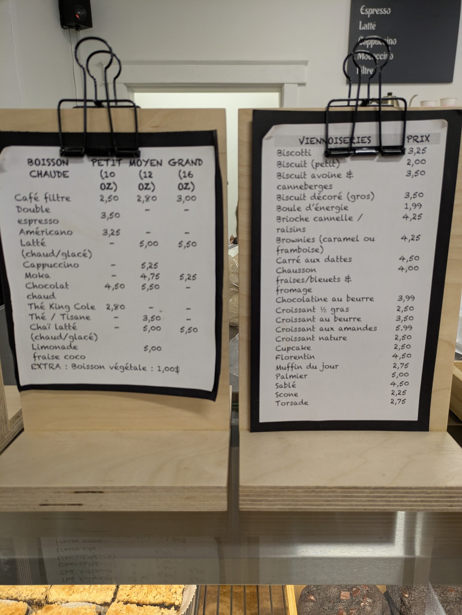 Boulangerie Madelon Fin-Croute Menu