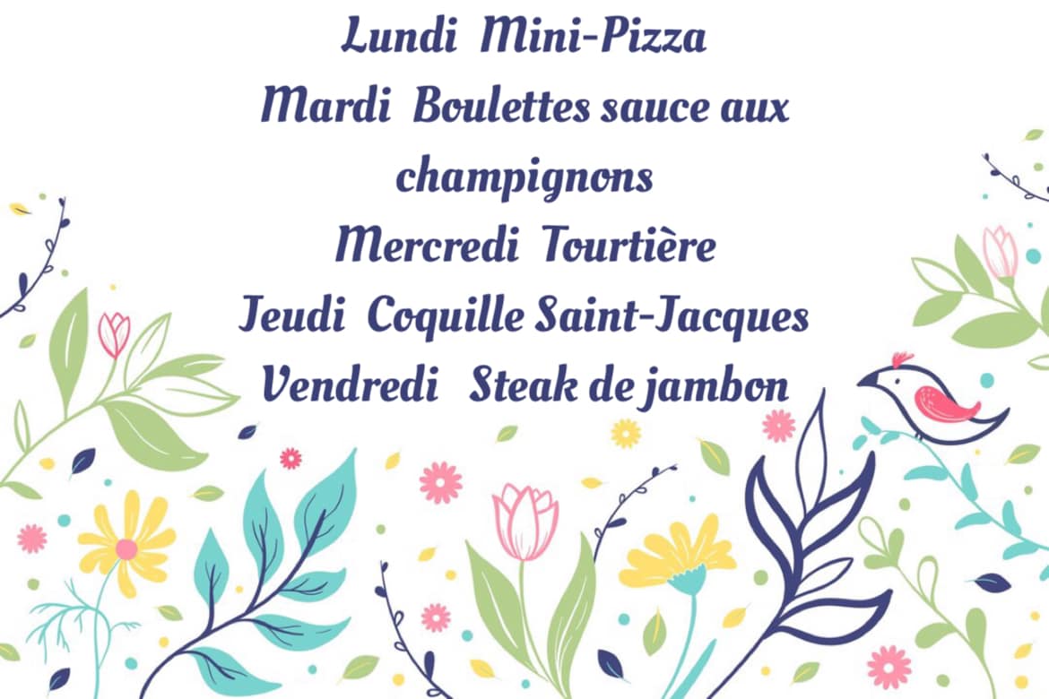 Resto Roussel 2012 Menu