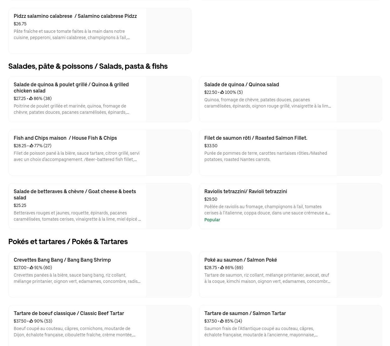 St Raymond Fish Aad Chips Menu