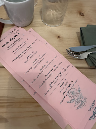 La Petite Primerose Menu