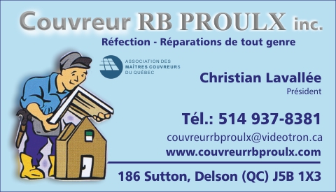 Couvreur RB Proulx inc.