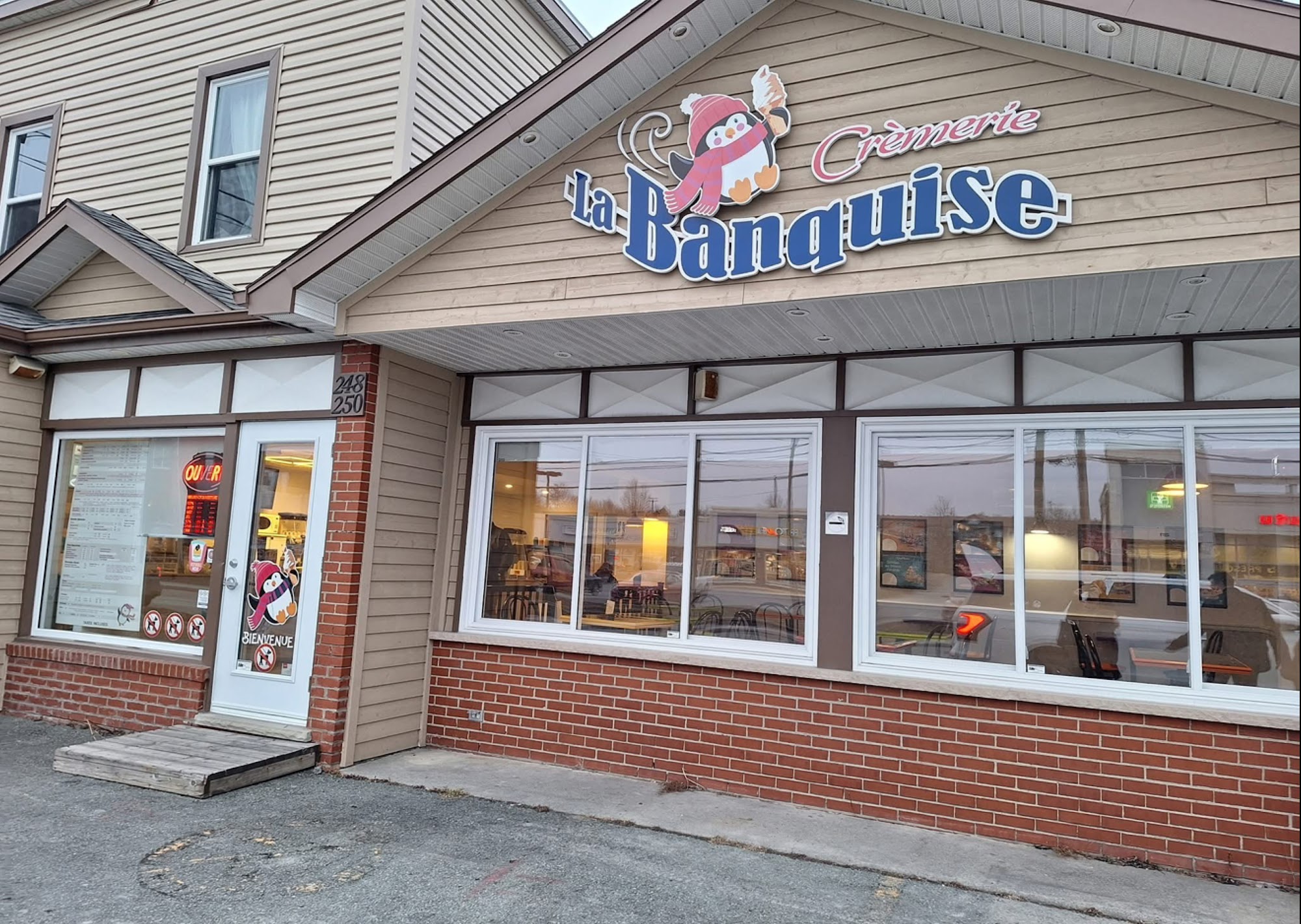 Crèmerie La Banquise Menu