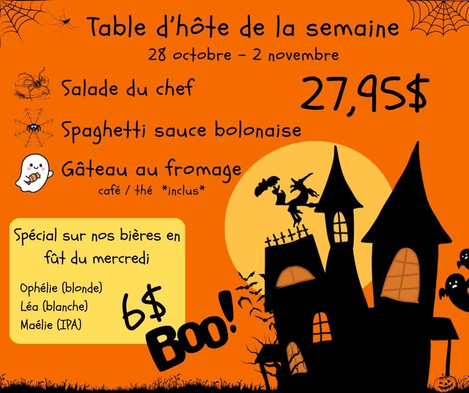 Tel Père, Telles Filles Menu
