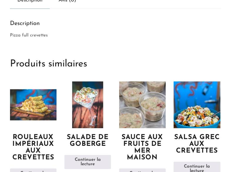 Poissonnerie Matanaise Menu