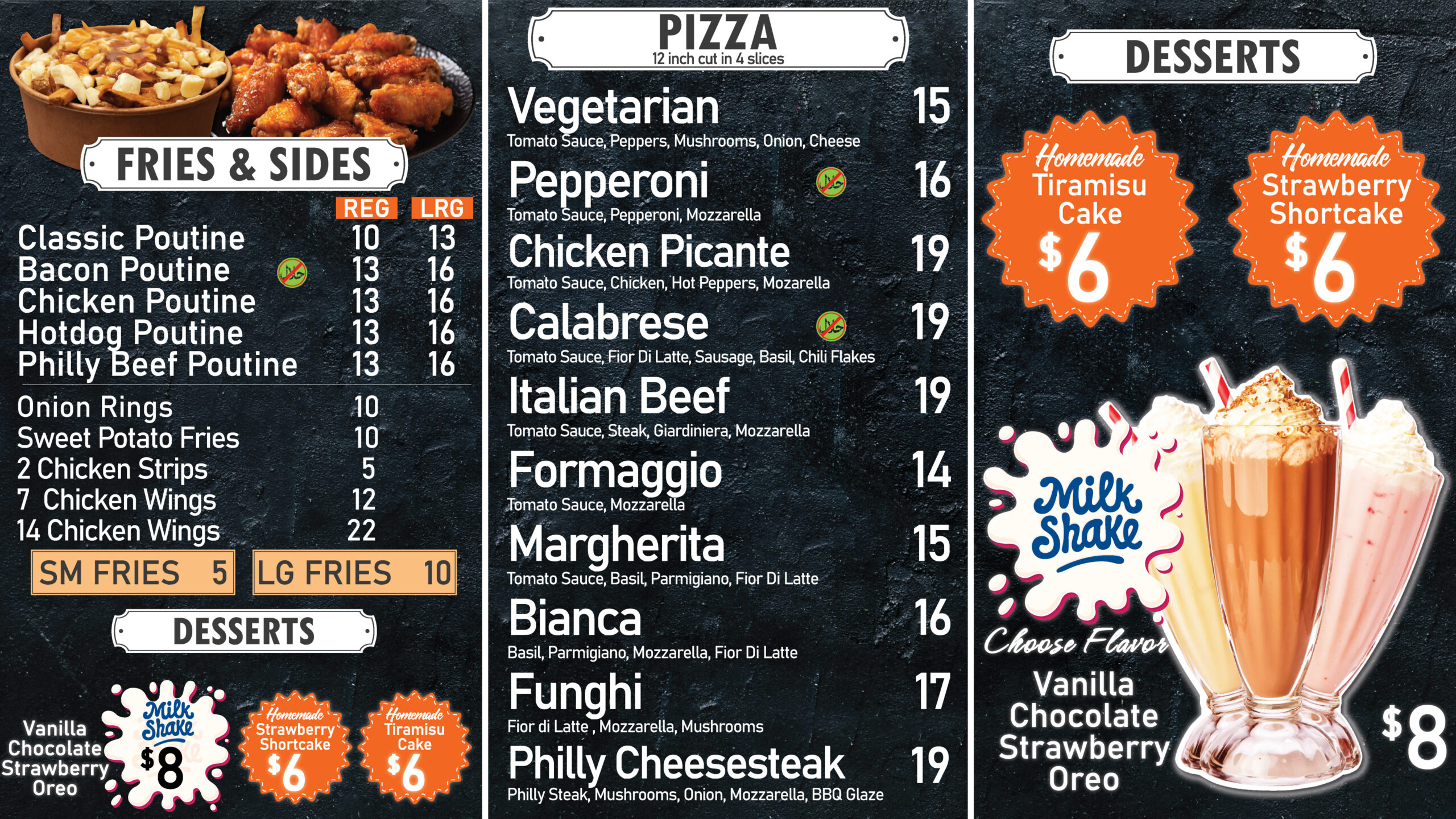 Marché et Deli Marcello's Menu