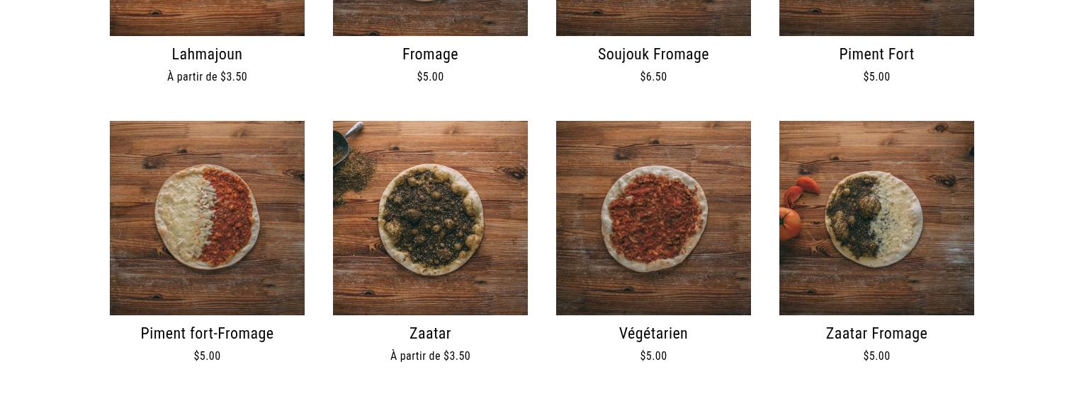 Boulangerie Seta Menu