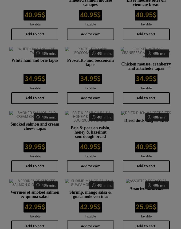 Boulangerie Première Moisson Menu