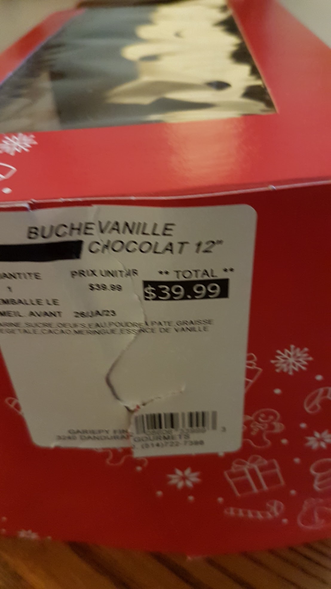 Gariépy Fins Gourmets Inc Menu