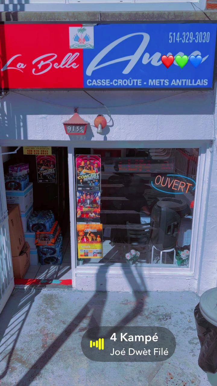 Casse-Croute La Belle Anne Menu