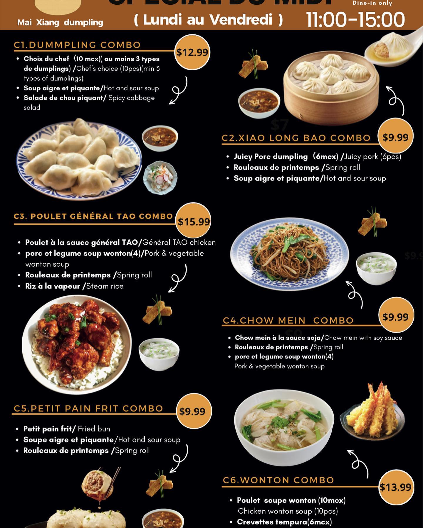 Patisserie CT Binh Menu