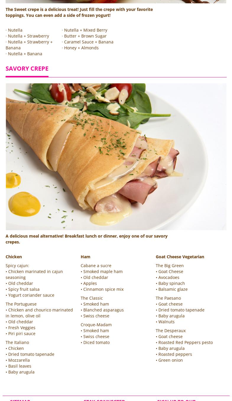 Yeh! Menu